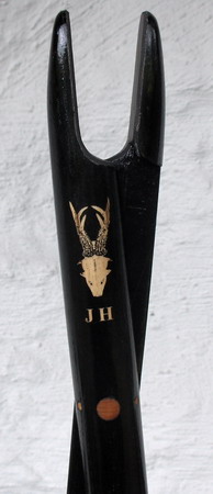 Laser engraved Roe buck after drawing by Truls Wiberg